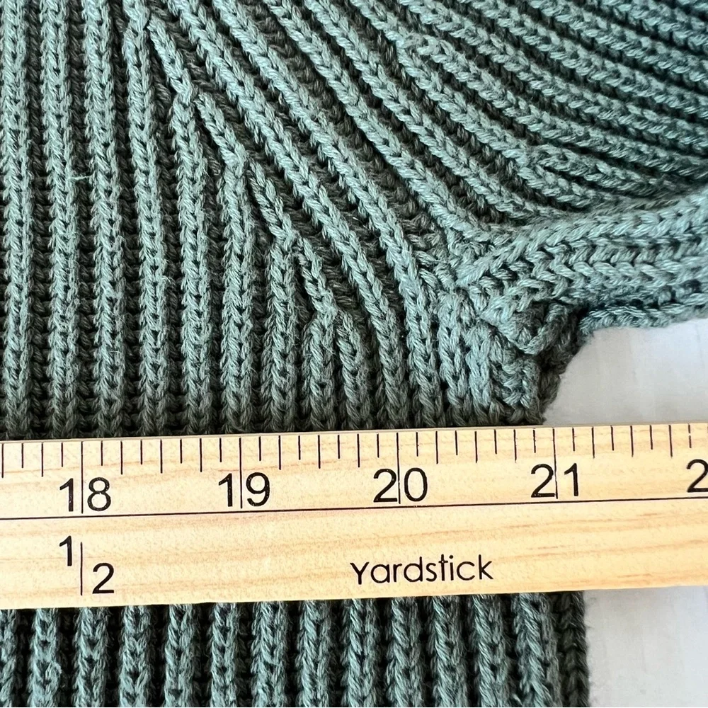 NWT J.Crew Heritage Ribbed Cotton Half Zip Mock Neck Sweater Olive Green Small